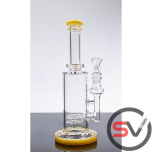COLORED BASE GLASS WATER PIPE  10inch